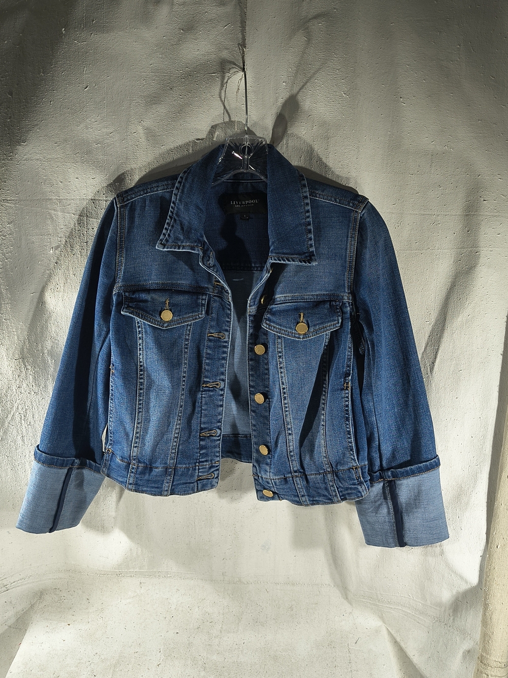 Liverpool Women's Size Small Blue Denim Jacket